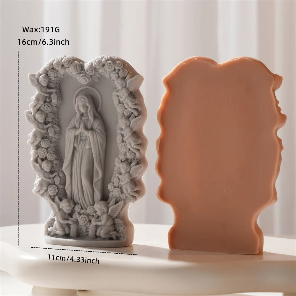 Virgin Mary Sculpture Silicone Mold -  Candle Mold Supplies