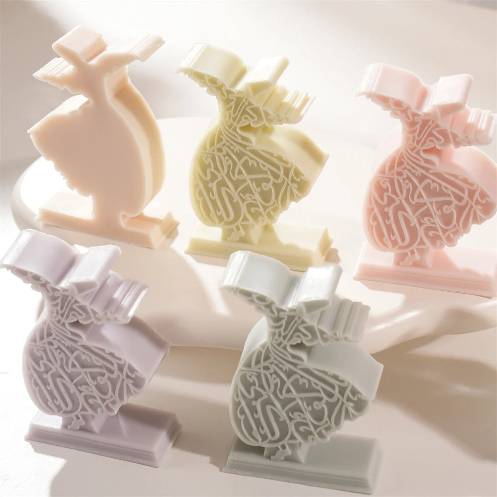 Whirling Dervish Mubarak Ramadan Mold -  Candle Mold Supplies