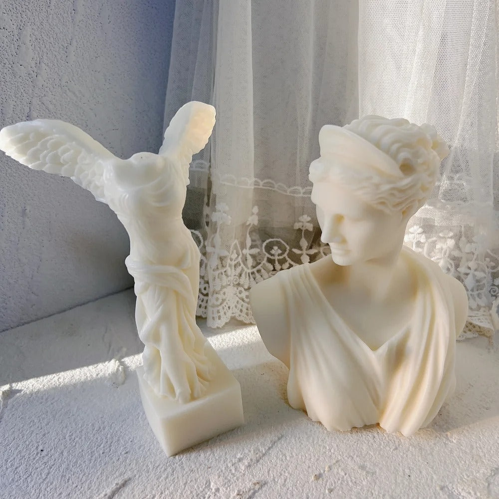 Greek Goddess Bust Statue Silicone Molds -  Candle Mold Supplies