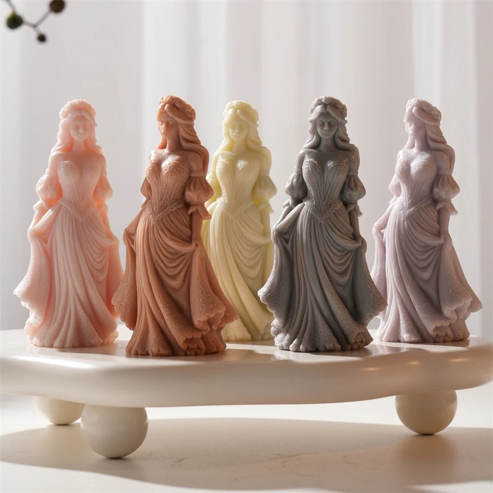 Elegant Woman Silicone Candle Mold | Woman Mold