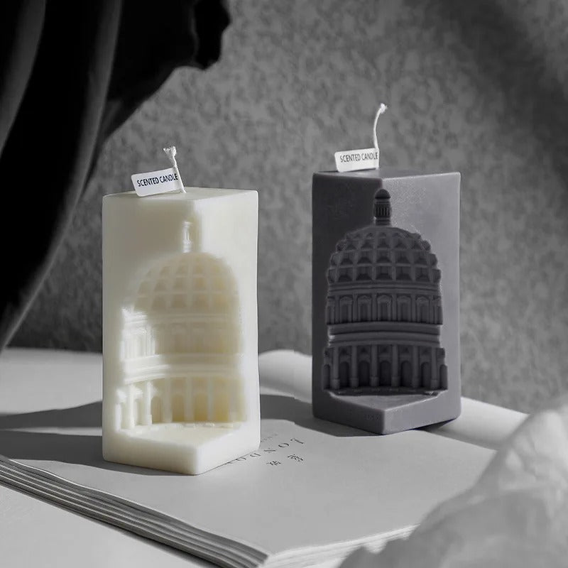 3D Creative Nordic Architecture Silicone Mold -  Candle Mold Supplies