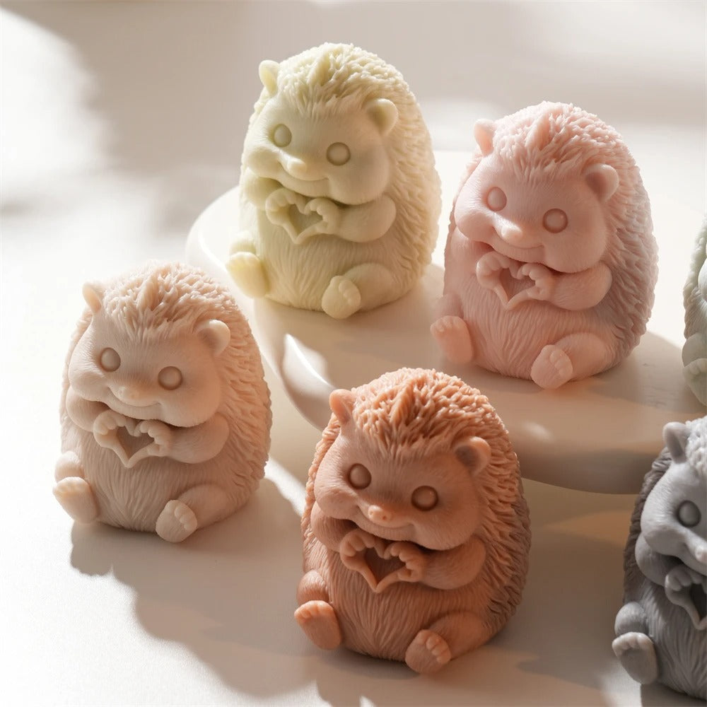 Hedgehog Candle Silicone Mold -  Candle Mold Supplies
