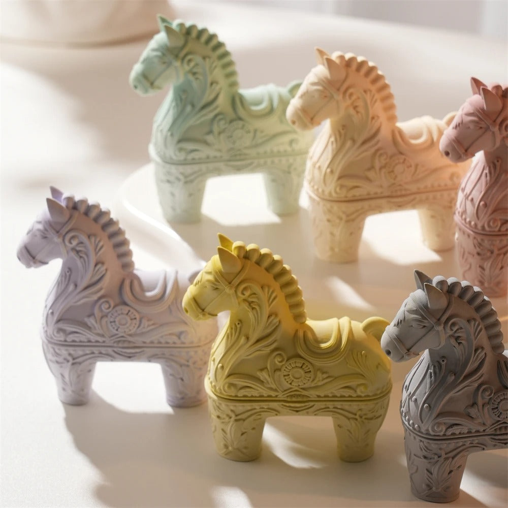 Horse Shape Hollow Candle Silicone Mold