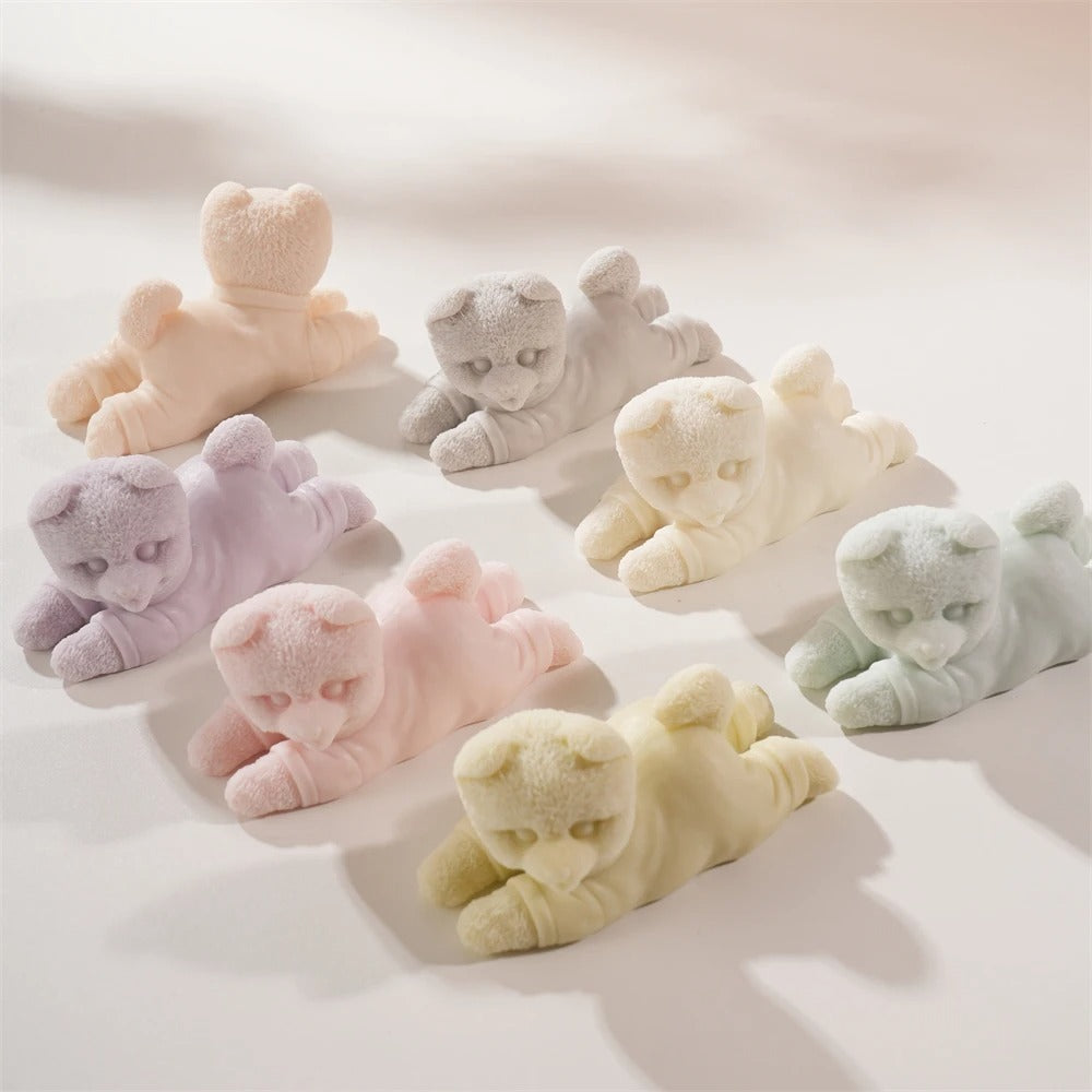 Cute Puppy Dog Silicone Mold Casting