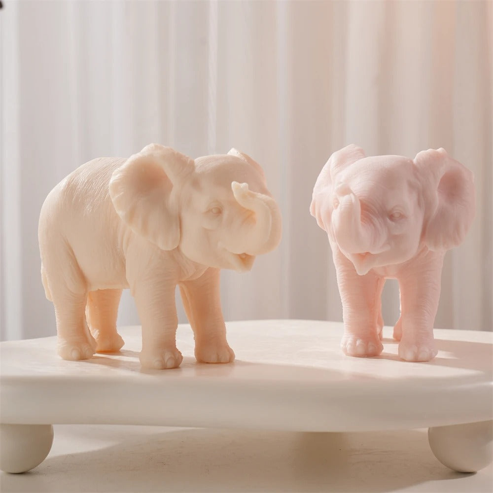 Walking Elephant Silicone Mold | Animal Candle Mold