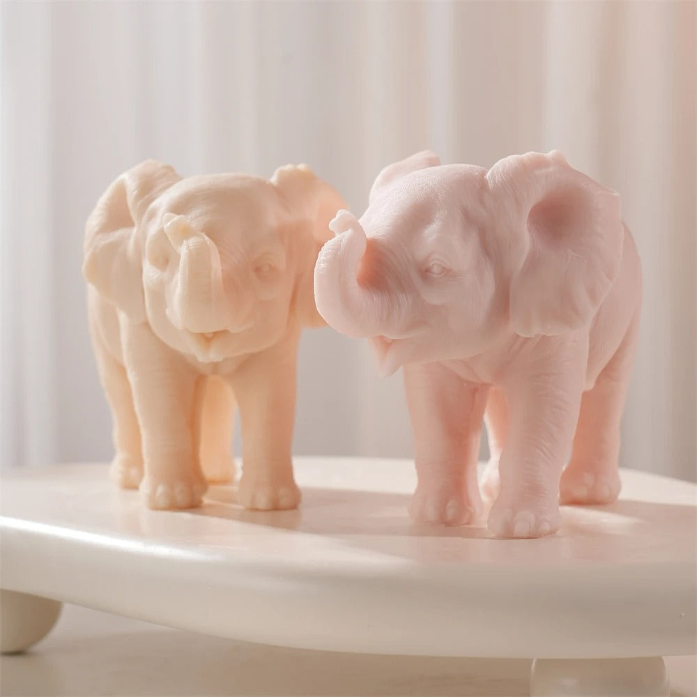 Walking Elephant Silicone Mold | Animal Candle Mold