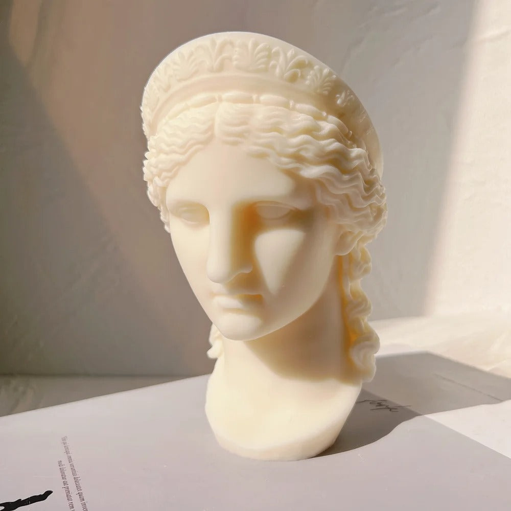 Greek Goddess Bust Statue Silicone Molds -  Candle Mold Supplies
