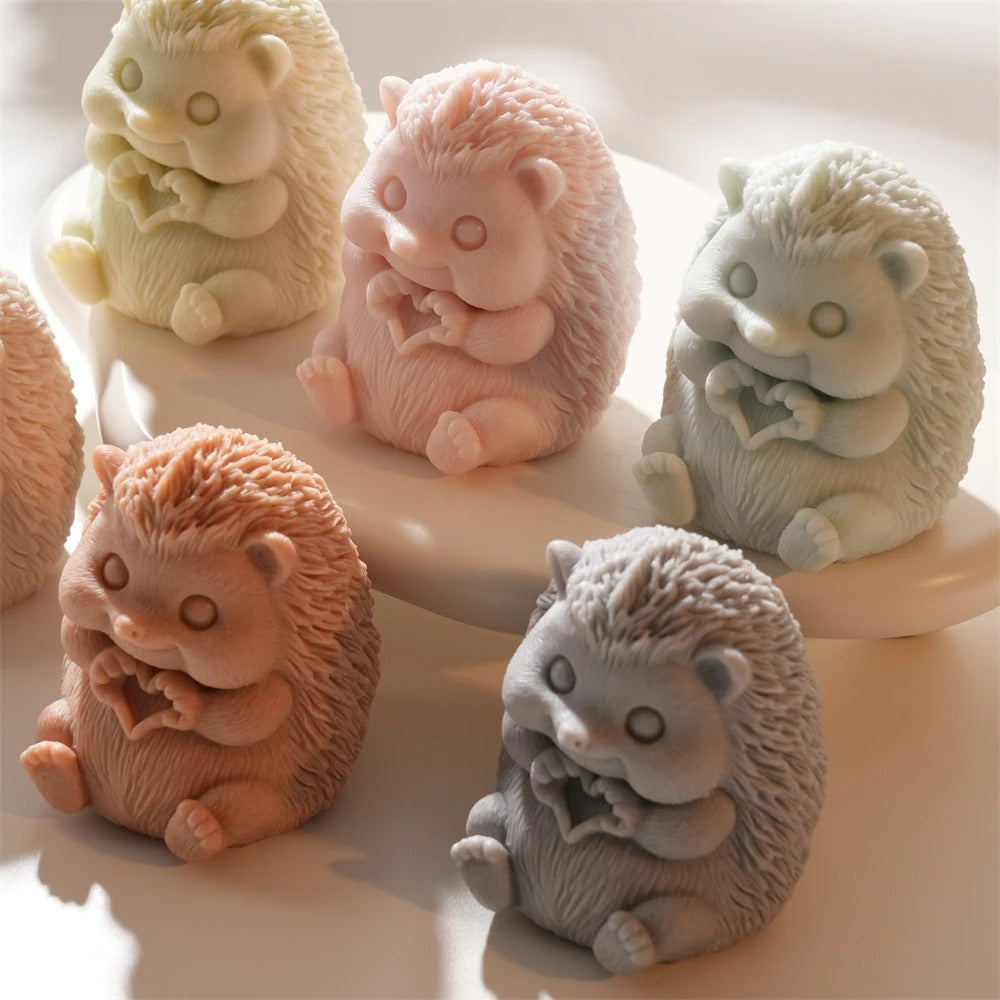 Hedgehog Candle Silicone Mold -  Candle Mold Supplies