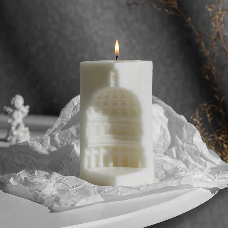 3D Creative Nordic Architecture Silicone Mold -  Candle Mold Supplies