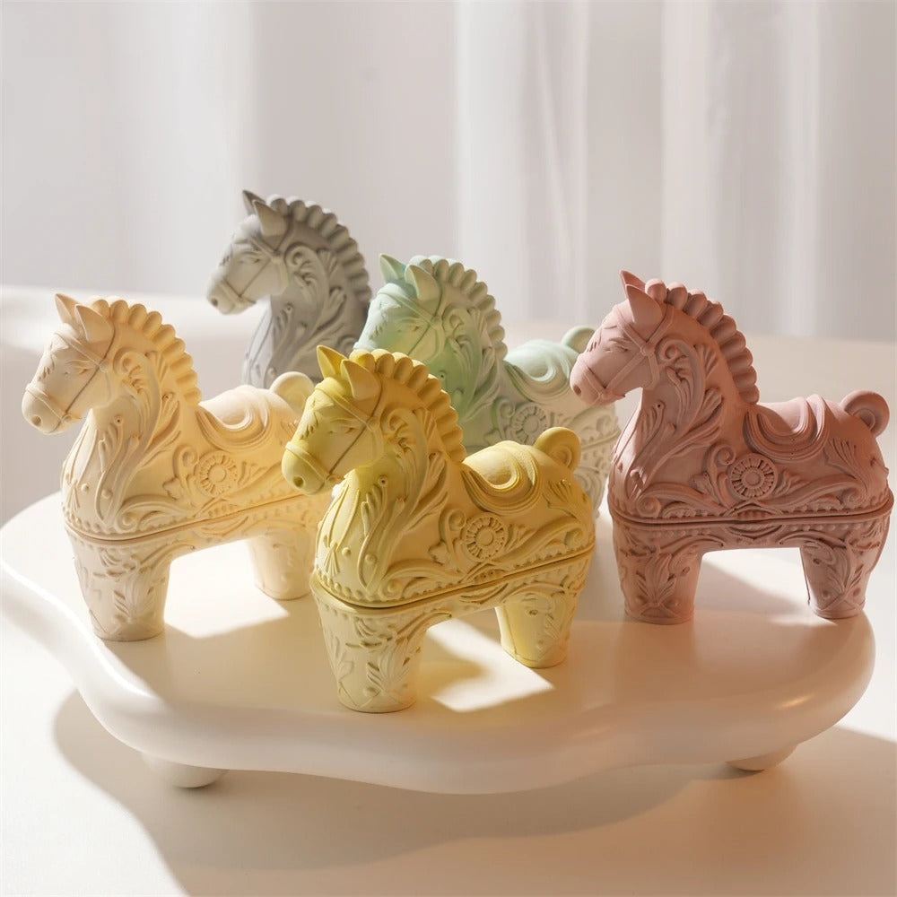 Horse Shape Hollow Candle Silicone Mold