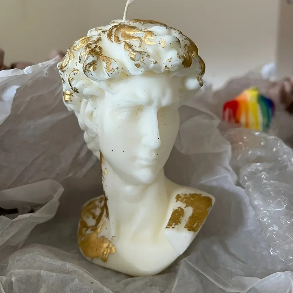Michelangelo's David Head Silicone Mold -  Candle Mold Supplies