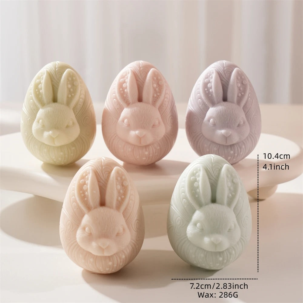 Easter Decor Egg Rabbit Candle Silicone Mold