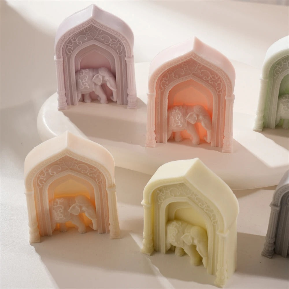 Elephant Arch Door Silicone Mold -  Candle Mold Supplies