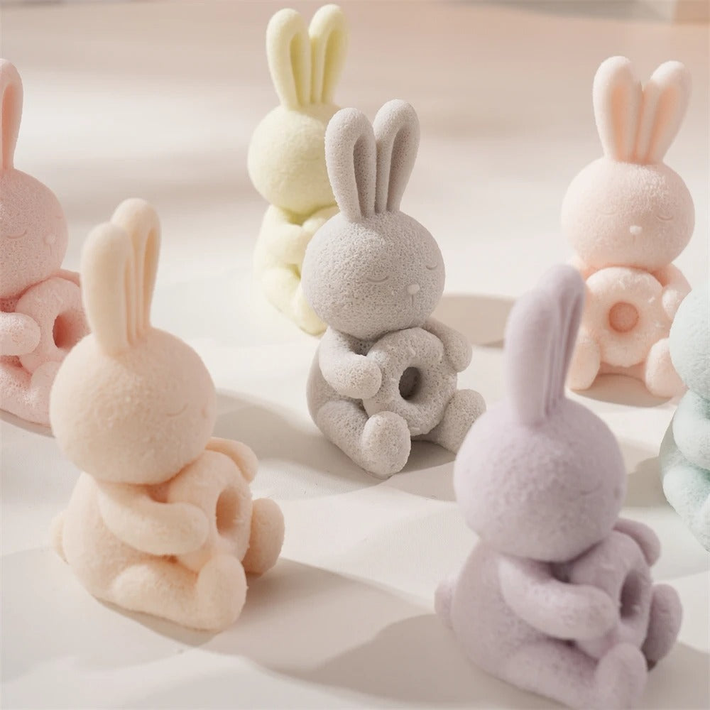 Bunny Candle Silicone Mold Rabbit Silicone