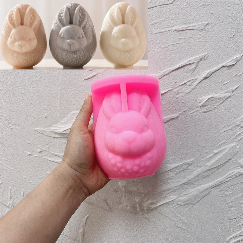 Easter Decor Egg Rabbit Candle Silicone Mold