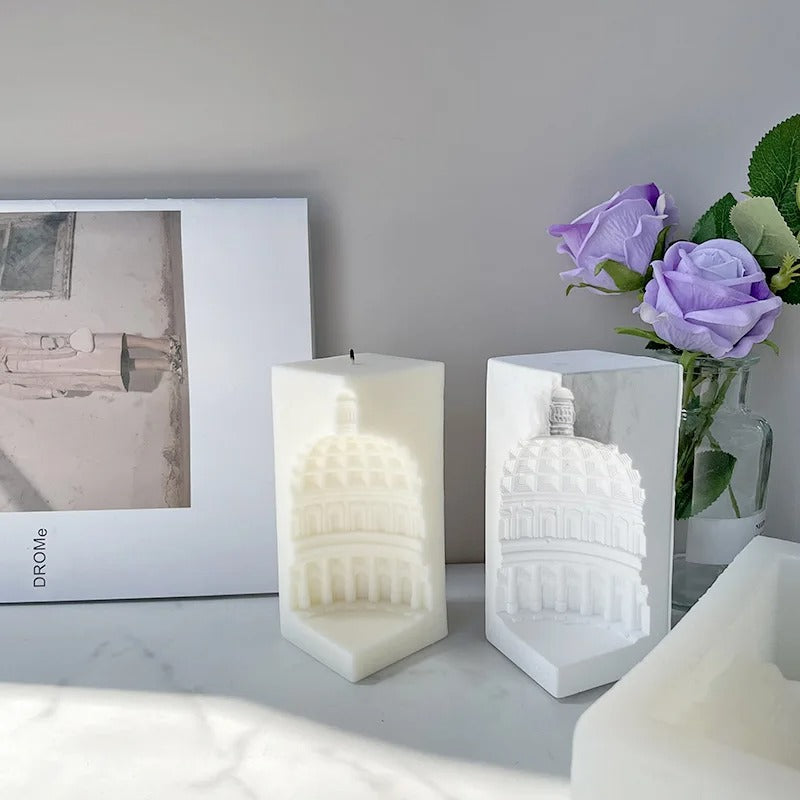 3D Creative Nordic Architecture Silicone Mold -  Candle Mold Supplies