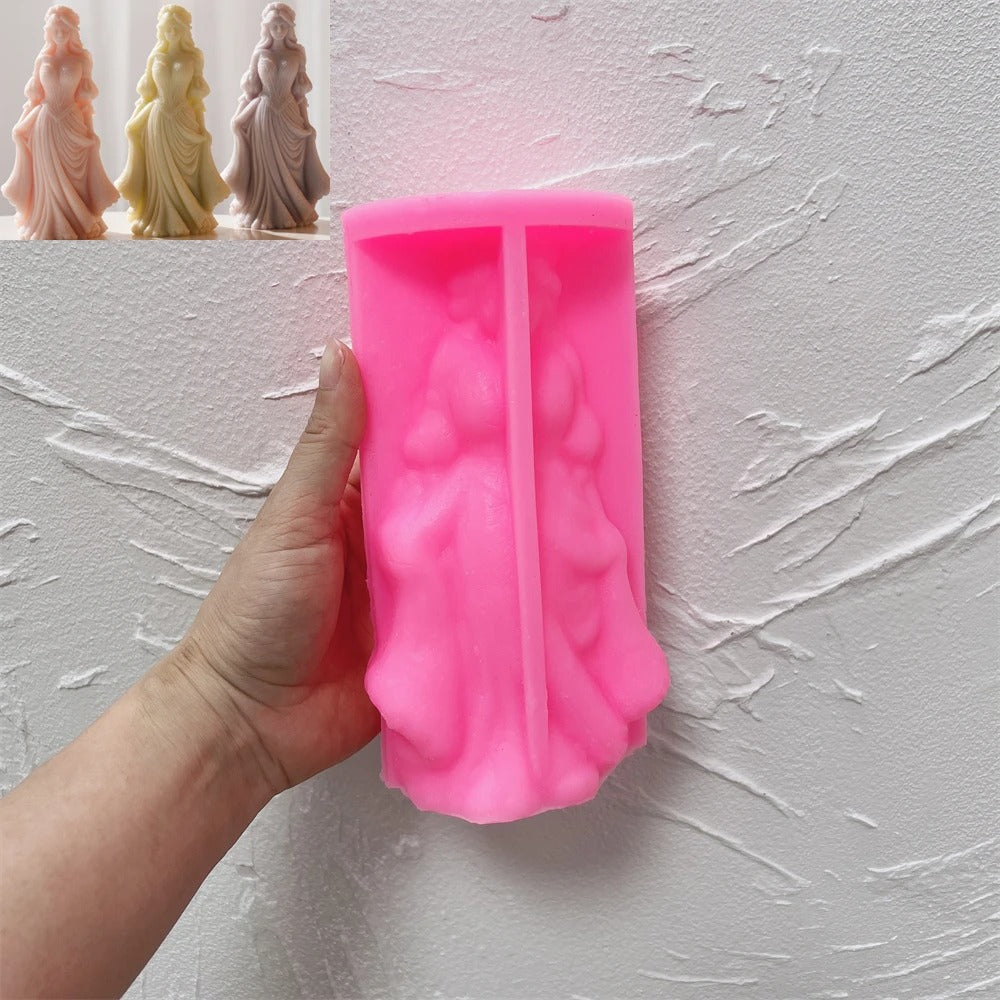 Elegant Woman Silicone Candle Mold | Woman Mold