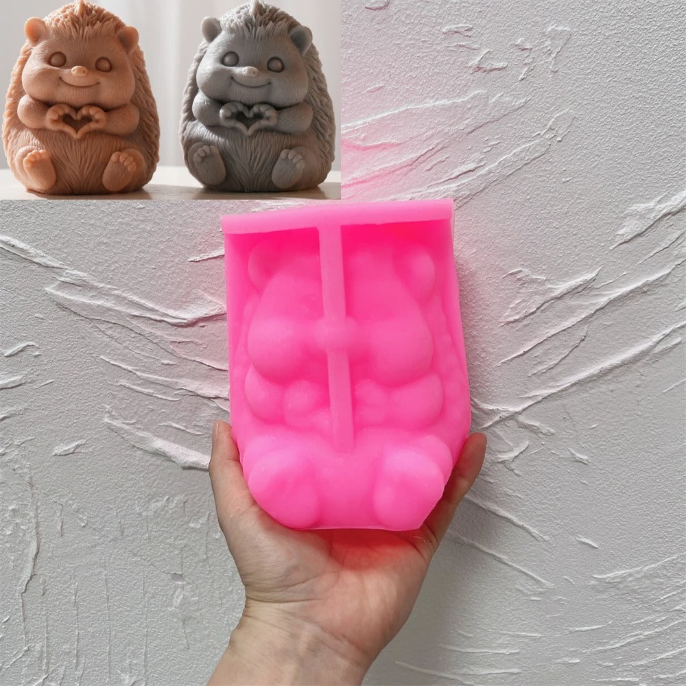 Hedgehog Candle Silicone Mold -  Candle Mold Supplies
