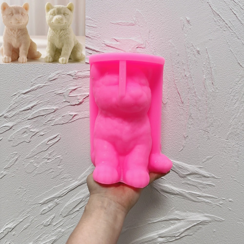 Shiba Inu Dog Silicone Mold | Dog Candle Mold