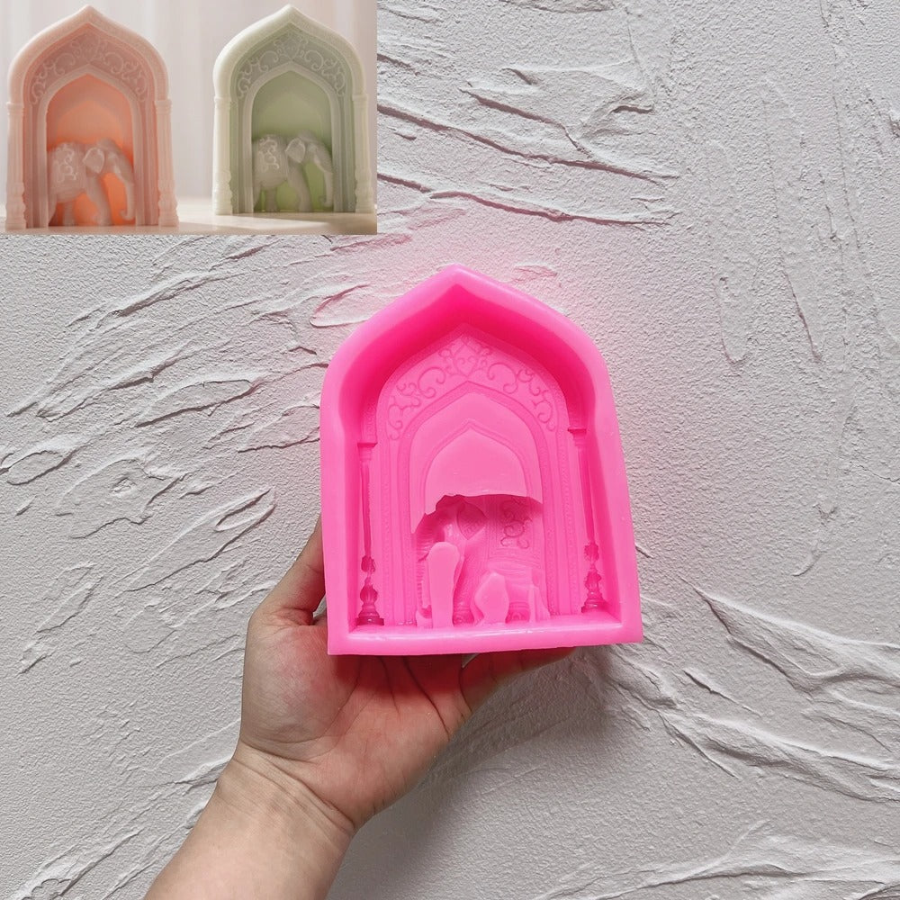 Elephant Arch Door Silicone Mold -  Candle Mold Supplies