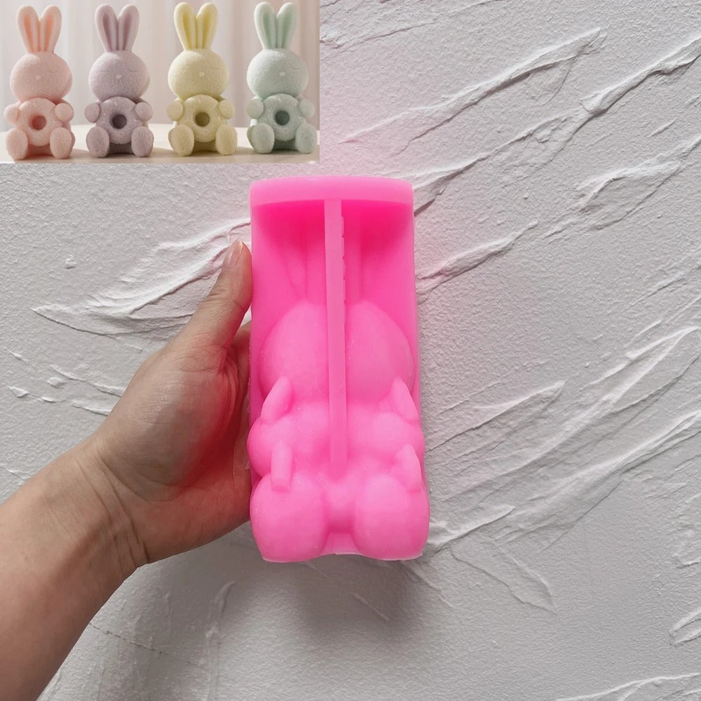 Bunny Candle Silicone Mold Rabbit Silicone