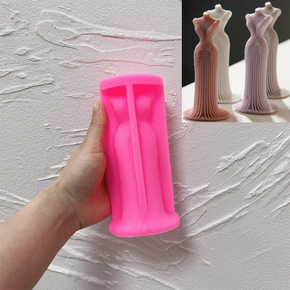 Bridal Gown Silicone Mold -  Candle Mold Supplies