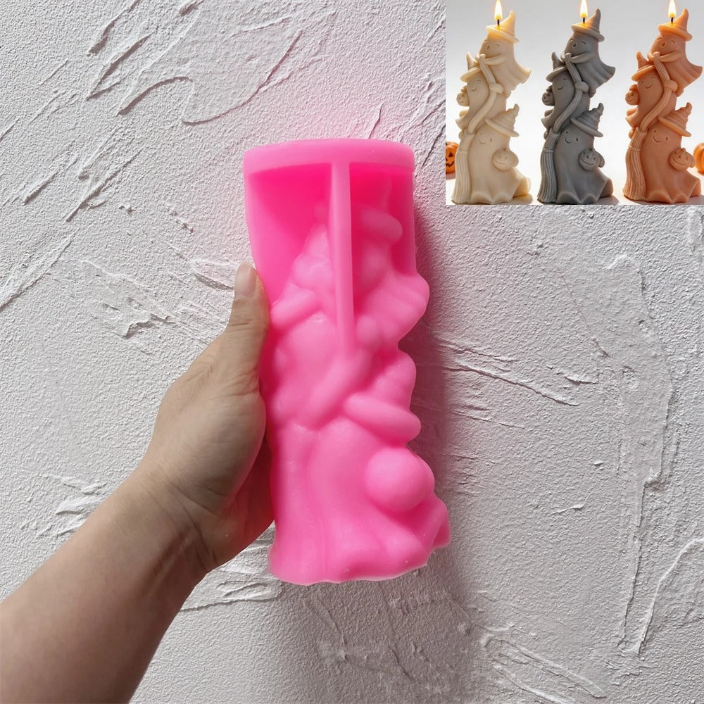 Ghost Witch Figurine Candle Mold | Halloween Resin Mould