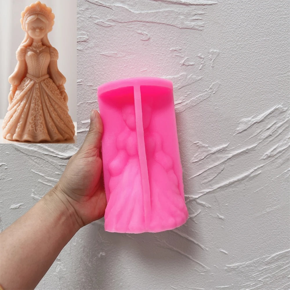 Princess Girl Candle Silicone Mold -  Candle Mold Supplies