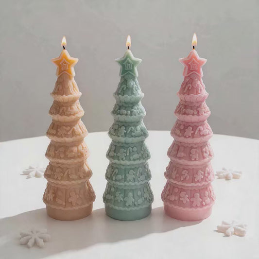 Gingerbread Christmas Tree Silicone Candle Mold
